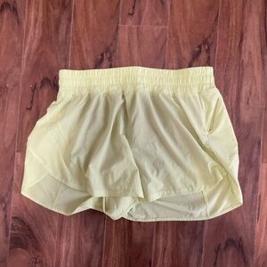 Lululemon track that Women's Yellow Athletic Shorts